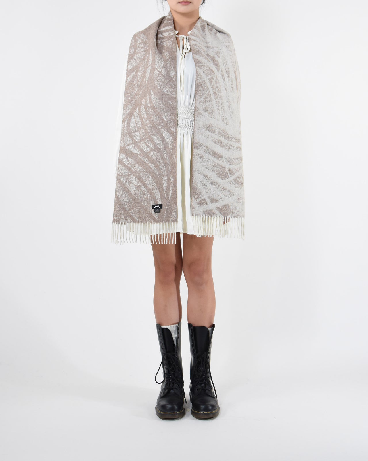 Cinchona Reversible Baby Alpaca Scarf