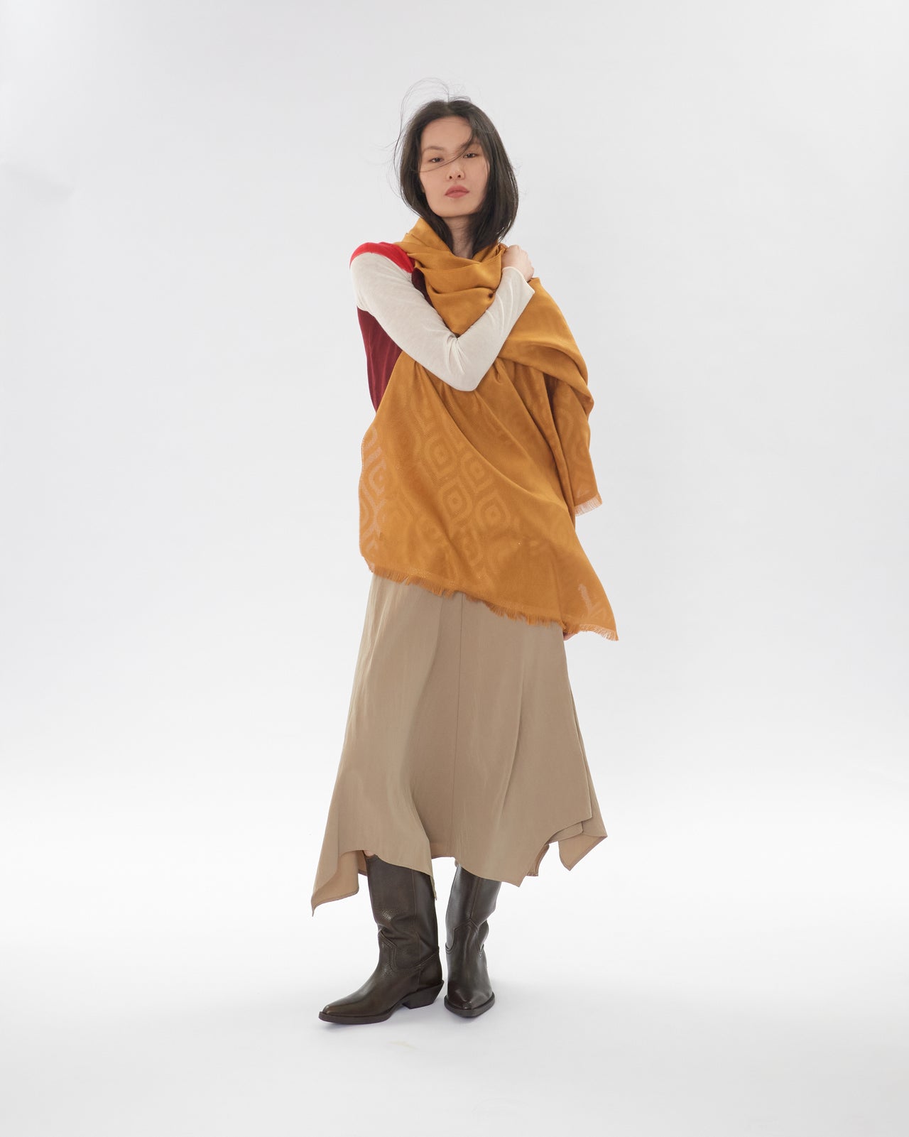 Qori Phuru Royal Alpaca and Silk Shawl