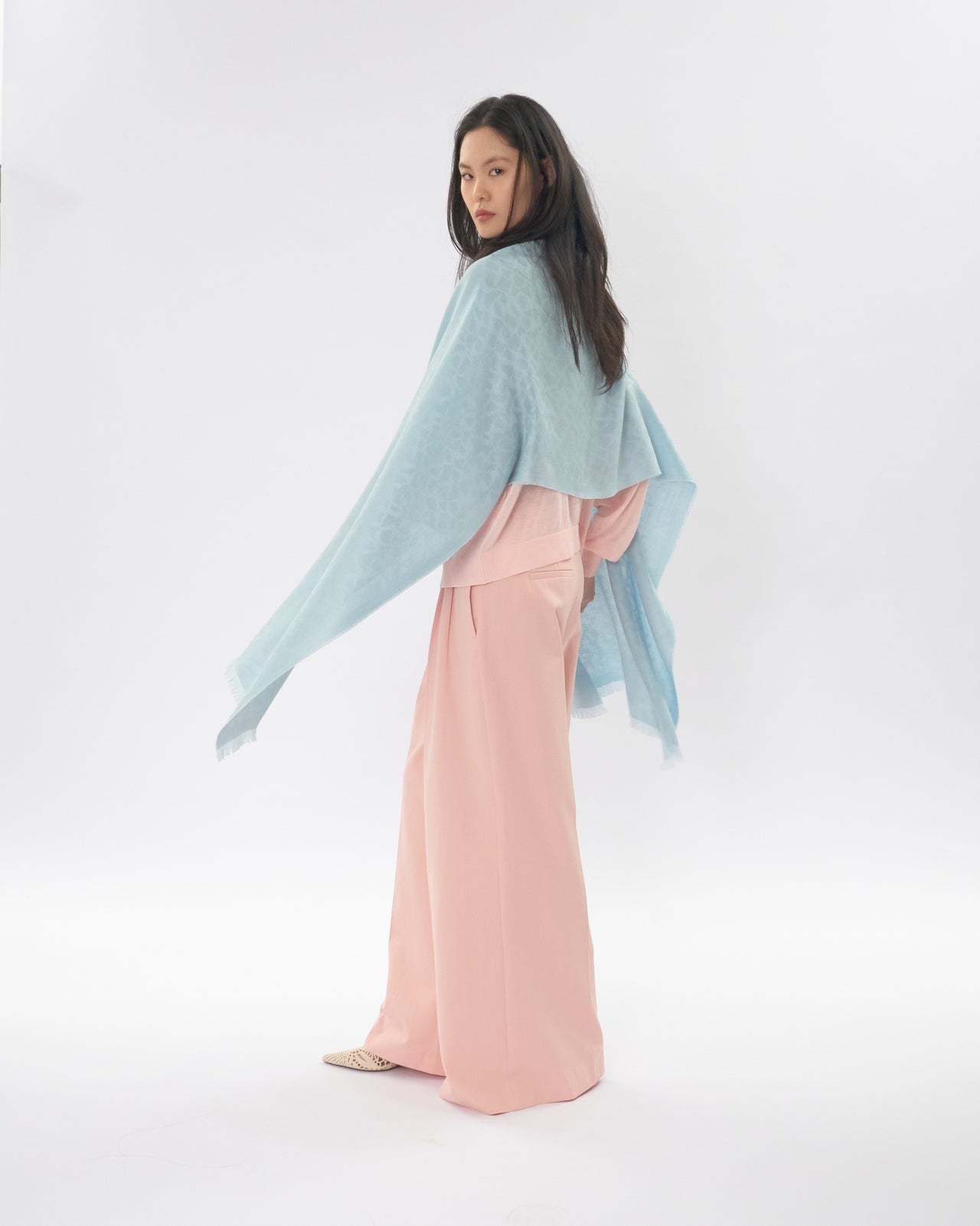 Anqas Killa Baby Alpaca and Silk Shawl